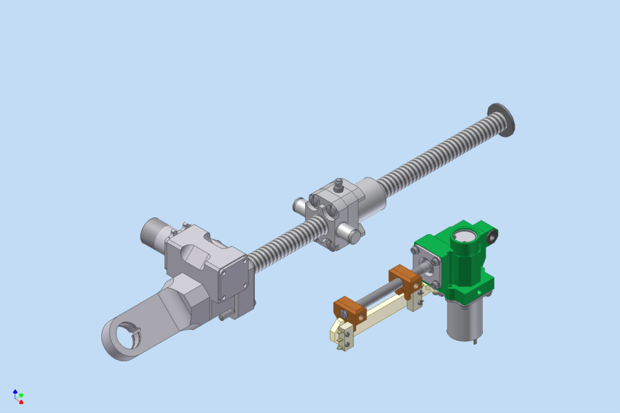 CAD design: actuation system